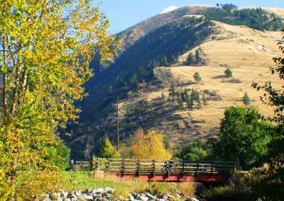 A Fall picture of Mount Sentinel in Missoula, Montana.