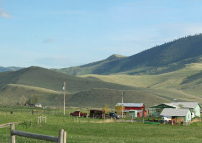 Panorama of the National Bison Range from Charlo, Montana. Image is from the Charlo, Montana Picture Tour.
