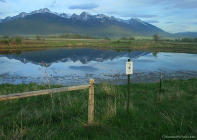 Picture of the Mission Mountains from Highway 93. Image is part of the Charlo, Montana Picture Tour.