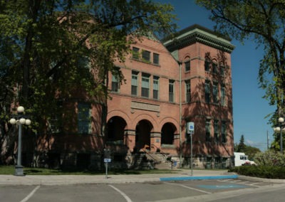 Panorama of the old Central High School in Kalispell, Montana. Image is part of the Kalispell, Montana Picture Tour.