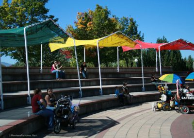 Picture of the public amphitheater behind Brennan's Wave in Missoula, Montana.