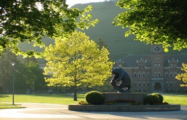 Picture of Main Hall at the University of Montana in Missoula. From the Missoula Montana Picture Tour.