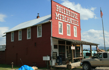 Picture of the Polebridge, Montana Mercantile near Glacier National Park. Image is part of the Glacier National Park Picture Tour.
