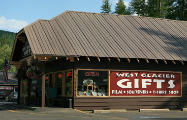 Picture of a Gift shop in West Glacier, Montana. Image is part of the Glacier National Park Picture Tour.