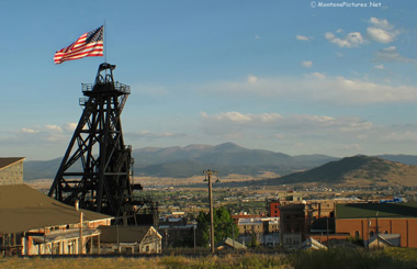 August picture of Butte, Montana. Image is part of Butte, Montana Picture Tour.