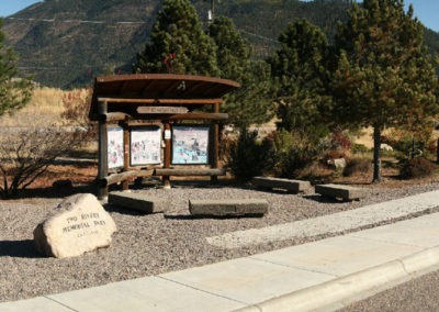 Panorama of the Two Rivers Memorial Park in Bonner, Montana. Image is from the Missoula Montana Picture Tour.