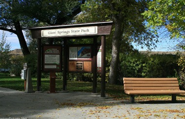 Picture of the Giant Springs State Park in Great Falls, Montana.