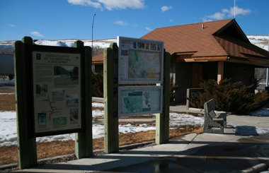 February picture of the Armington Junction Rest Area. Image is from the Armington Junction, Montana Picture Tour