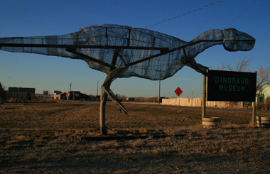 March picture of the Dinosaur Museum in Bynum, Montana. Image is from the Bynum, Montana Picture Tour.