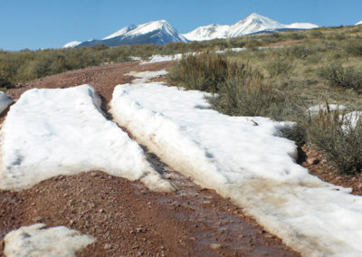 Winter panorama of the Mount Haggin Wildlife Management Area main road. Image is from the Mount Haggin WMA Picture Tour.