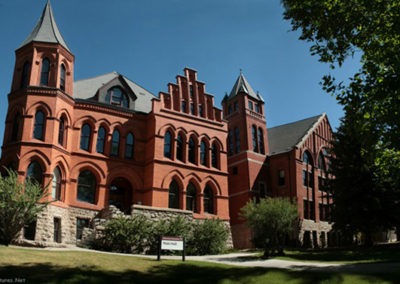 June panorama of Main Hall at Western University in Dillon, Montana. Image is from the Dillon, Montana Picture Tour.