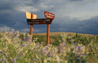 July picture of the Blacktail Road Turn off in SW Montana’s Centennial Valley. Image is from the SW Montana Centennial Valley Backcountry Tour.