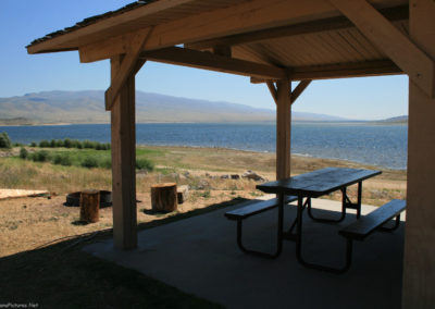 July picture of the Cameahwait Campground on the Clark Canyon Reservoir. Image is from the Clark Canyon Reservoir Picture Tour.