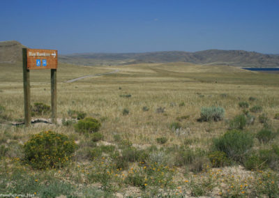 July picture of the Hap Hawkins Campground on the Clark Canyon Reservoir. Image is from the Clark Canyon Reservoir Picture Tour.