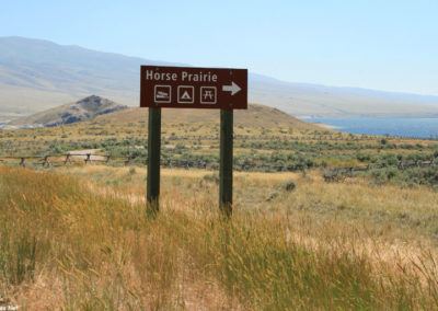 July picture of the Horse Prairie Campground on the Clark Canyon Reservoir. Image is from the Clark Canyon Reservoir Picture Tour.