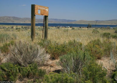 July picture of the Lone Tree Campground on the Clark Canyon Reservoir. Image is from the Clark Canyon Reservoir Picture Tour.