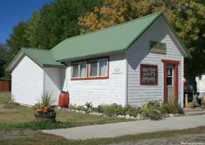 June picture of the Reed Point Community Library. Image is from the Reed Point, Montana Picture Tour.