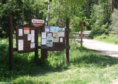 June picture of the Bass Creek Trail Head near Stevensville, Montana. Image is from the Stevensville, Montana Picture Tour.
