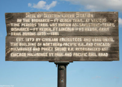 June picture of the US Post Office in Ismay, Montana in eastern Montana. Image is from the Ismay, Montana Picture Tour.