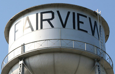 June picture of the Fairview Montana Water Tower in Eastern Montana. Image is from the Fairview, Montana Picture Tour.
