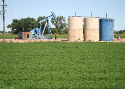 September picture of an oil well near Sidney, Montana. Image is from the Sidney, Montana Picture Tour.