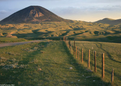 June morning picture West Butte near Whitlash Montana. Image is from the Sweet Grass Hills Montana Picture Tour.