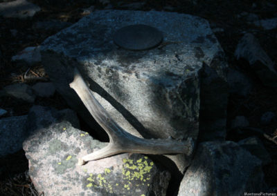 June picture of the US Geographic Survey Marker on the summit of East Butte in the Sweet Grass Hills. Image is from the Sweet Grass Hills Montana Picture Tour.