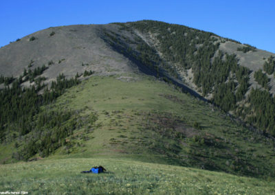 June picture of the last section up East Butte in the Sweet Grass Hills. Image is from the Sweet Grass Hills Montana Picture Tour.