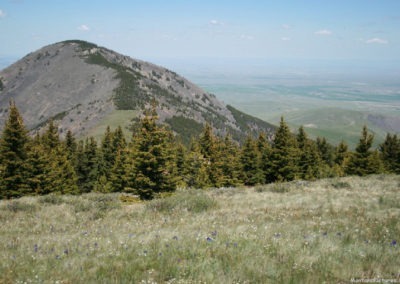 June picture of East Butte from Antennae Hill in the Sweet Grass Hills. Image is from the Sweet Grass Hills Montana Picture Tour.