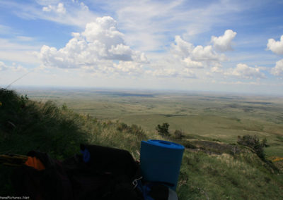 The Sweet Grass Hills are really a loosely connected island range of small volcanic mountains rising some 3000 feet above the prairie below, and offer fantastic views for hundreds of miles. Image is from the Sweet Grass Hills Montana Picture Tour.