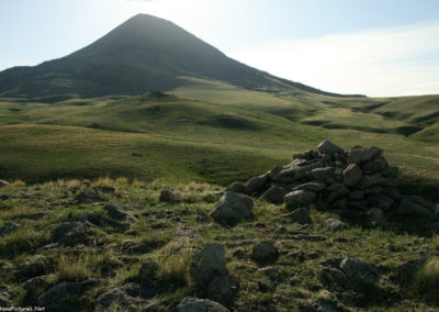 June picture of one of the ancient the rock structures on the summit of Gold Butte (6512 feet) in the Sweet Grass Hills. Image is from the Sweet Grass Hills Montana Picture Tour.