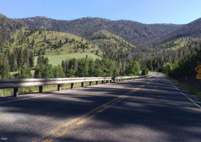 July picture of Highway 279 as you ride north from Fletcher Pass. Image is from the Lincoln Montana Picture Tour.