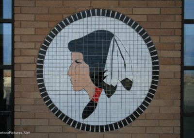 March picture of the Heart Butte High School mascot in Heart Butte Montana. Image is from the Heart Butte, Montana Picture Tour.