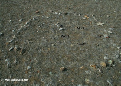 March picture of a Tipi Ring near Heart Butte Montana. Image is from the Heart Butte, Montana Picture Tour.