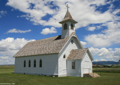 July picture of the old Saint Wenceslaus Church in Danvers Montana. Image is from the Danvers Montana Picture Tour.