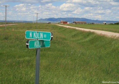 July picture of the Kolin Road in Central Montana. Image is from the Kolin Montana Picture Tour.