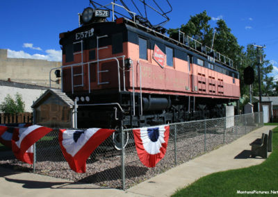 July picture of Milwaukee Railroad Locomotive in Harlowton, Montana. Image is from the Harlowton Montana Picture Tour.