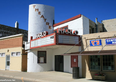 July picture of the Harlo Movie Theater in Harlowton, Montana. Image is from the Harlowton Montana Picture Tour.