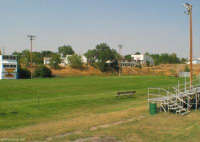 September picture of the Harlowton High School Football field in Harlowton, Montana. Image is from the Harlowton Montana Picture Tour.