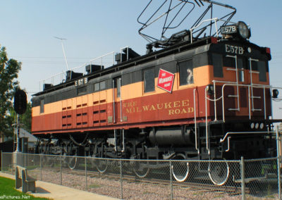 September picture of Milwaukee Railroad Locomotive in Harlowton, Montana. Image is from the Harlowton Montana Picture Tour.