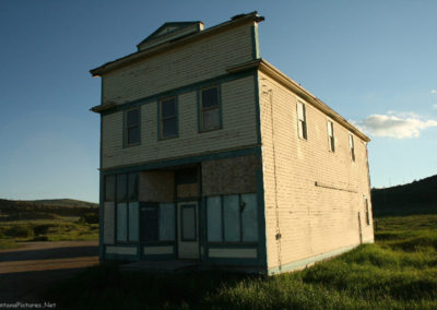 June picture of the Lennep Mercantile in Lennep, Montana. Image is from the Martinsdale and Lennep Town Montana Picture Tour.