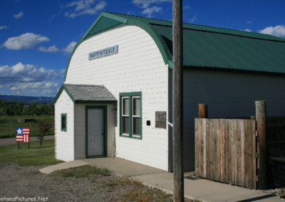 June picture of the Senior Community Center in Martinsdale, Montana. Image is from the Martinsdale and Lennep Town Montana Picture Tour.