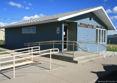 June picture of the Martinsdale Post Office in Martinsdale, Montana. Image is from the Martinsdale and Lennep Town Montana Picture Tour.