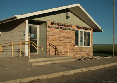 June picture of the Martinsdale Post Office. Image is from the Martinsdale and Lennep Town Montana Picture Tour.