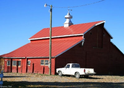 October panorama of the red barn near Simms, Montana. Image is from the Crown Butte Preserve & Simms Montana Picture Tour.