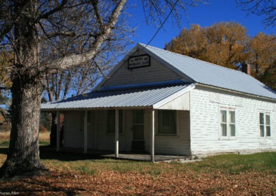 October picture of the Women’s Club in Simms, Montana. Image is from the Crown Butte Preserve & Simms Montana Picture Tour.