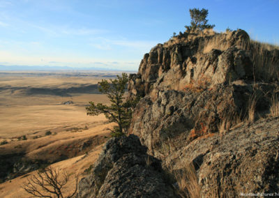 October picture of the northwest view from the summit of Crown Butte. Image is from the Crown Butte Preserve & Simms Montana Picture Tour.