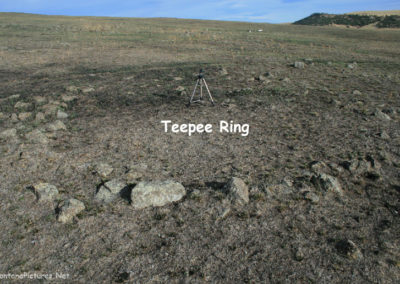 October picture of Teepee Rings near Crown Butte. Image is from the Crown Butte Preserve & Simms Montana Picture Tour.
