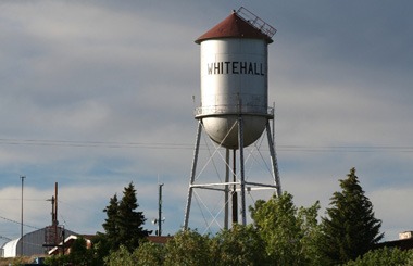 June picture of the old municipal Water Tank in Whitehall, Montana. Image is from the Whitehall Montana Picture Tour.