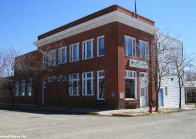 April picture of First National Bank of Geraldine in Geraldine Montana. Image is from the Geraldine and Square Butte Montana Picture Tour.